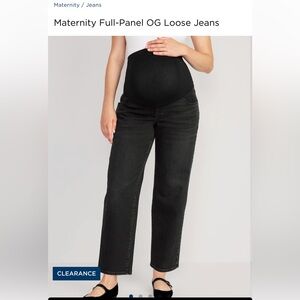 Old Navy OG Loose Full Panel Maternity Jeans 8short